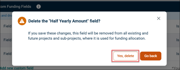 delete confirmation pop-up